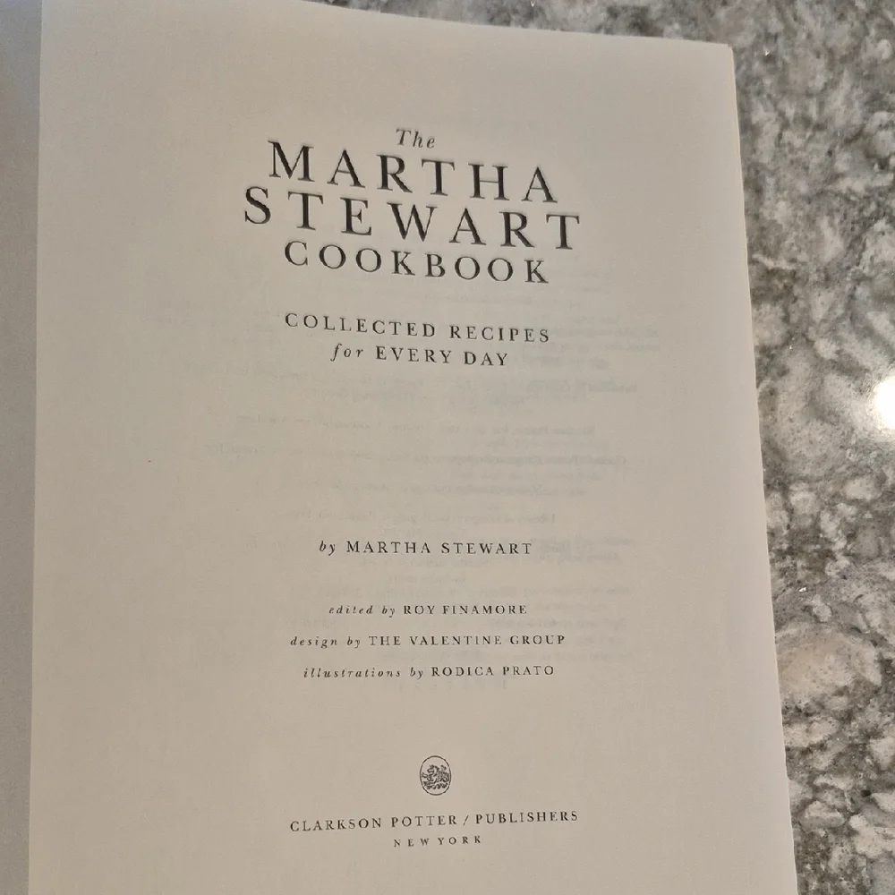 Martha Stewart Cookbook Collected Recipes For Everyday Life, Published 1995